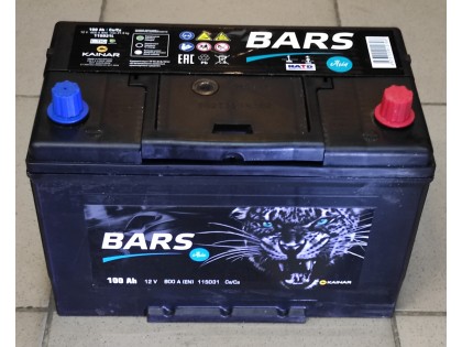 Аккумулятор BARS Asia (Kainar) 100 a/h 800 A (EN) R+