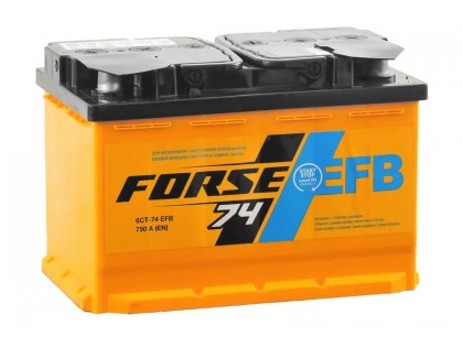 Аккумулятор Forse EFB 74 A/h 750A низкий R+