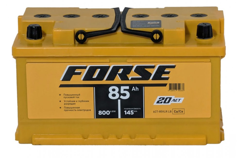 Аккумулятор Forse 6СТ-85 A/h 800A R+