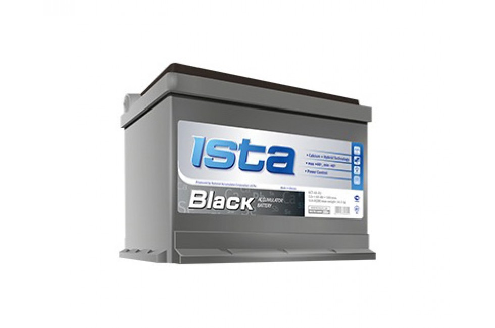 Аккумулятор ISTA BLACK (75 А/ч), 700А Аккумулятор ISTA BLACK (75 А/ч), 700А