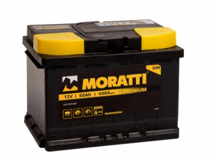 Аккумулятор Moratti Premium 60 a/h 600 A (EN) R+