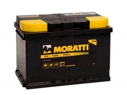 Аккумулятор Moratti Premium 75 a/h 750 A (EN) R+