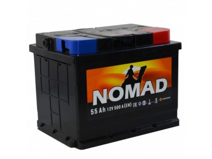 Аккумулятор NOMAD 6СТ-55 a/h 500 A R+