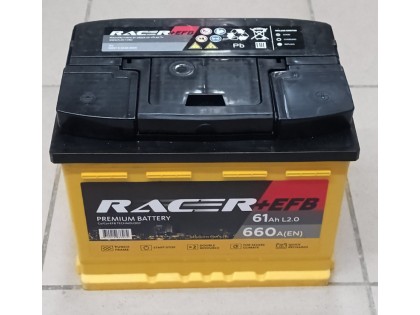 Аккумулятор RACER EFB 61 a/h 660A R+