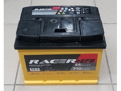 Аккумулятор RACER EFB 66 a/h 710A R+