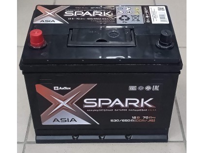 Аккумулятор SPARK Asia 70 A/h 650A L+
