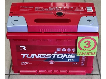 Аккумулятор Tungstone EFB 77 a/h 770 A (EN) R+