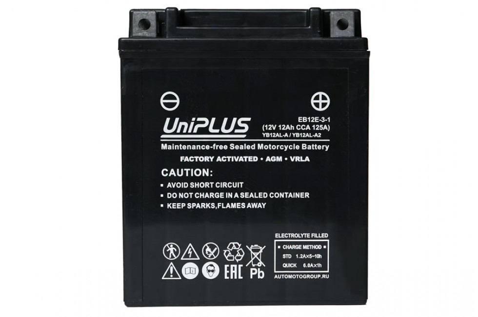 UniPLUS EB12E-3-1 (12v 12AH 125A) UniPLUS EB12E-3-1 (12v 12AH 125A)