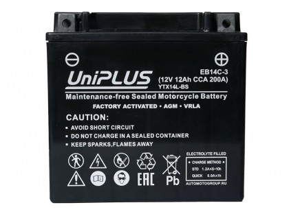 UniPLUS EB14C-3 (12v 12AH 200A)
