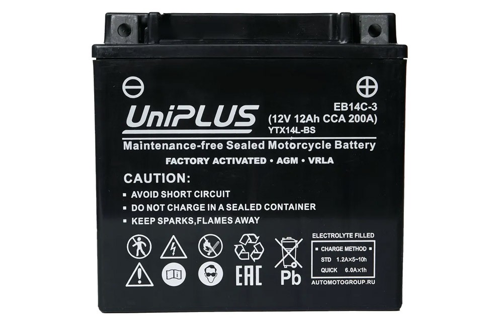 UniPLUS EB14C-3 (12v 12AH 200A) UniPLUS EB14C-3 (12v 12AH 200A)