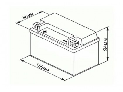 UniPLUS EBZ10-4-1(12v 8.6AH 160A)