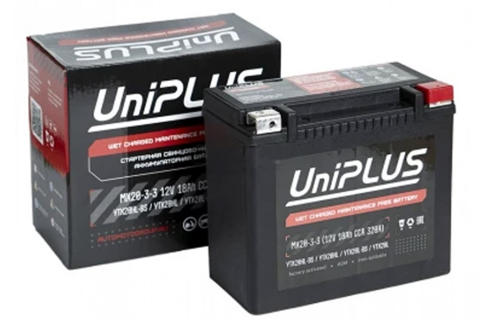 UniPLUS MX20-3-3 (12v 18AH 320A) UniPLUS MX20-3-3 (12v 18AH 320A)