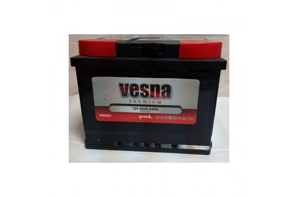 Аккумулятор VESNA Premium 66 a/h R+ 640A (EN) Аккумулятор VESNA Premium 66 a/h R+ 640A (EN)