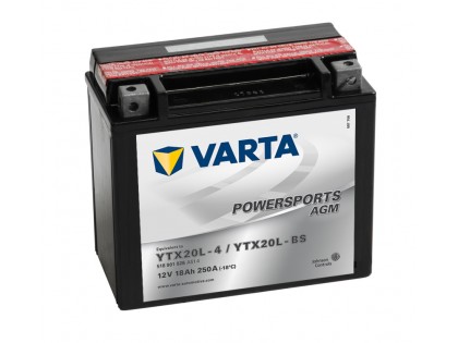 Аккумулятор VARTA POWERSPORTS AGM 518 901 026 (18 A/H), 250A R+