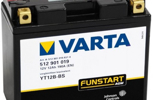 Аккумулятор Varta AGM YT12B-BS 512901