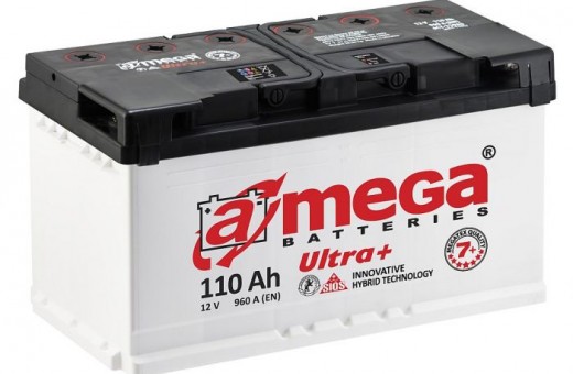 Аккумулятор Amega Ultra Plus 110 a/h R 960A (EN)