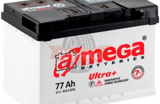 Аккумулятор Amega Ultra Plus 77 a/h R 810A (EN)