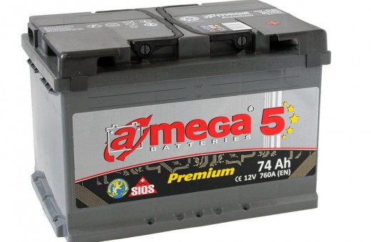 Аккумулятор A-mega 74 L+.R+ 760 A (EN)