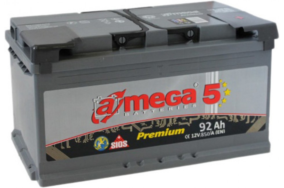 Аккумулятор A-mega 92 R+ 850 A (EN)