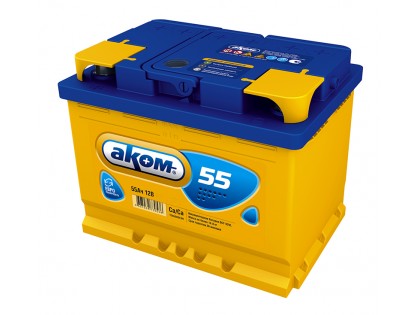 Аккумулятор Akom 55 a/h 520(EN)