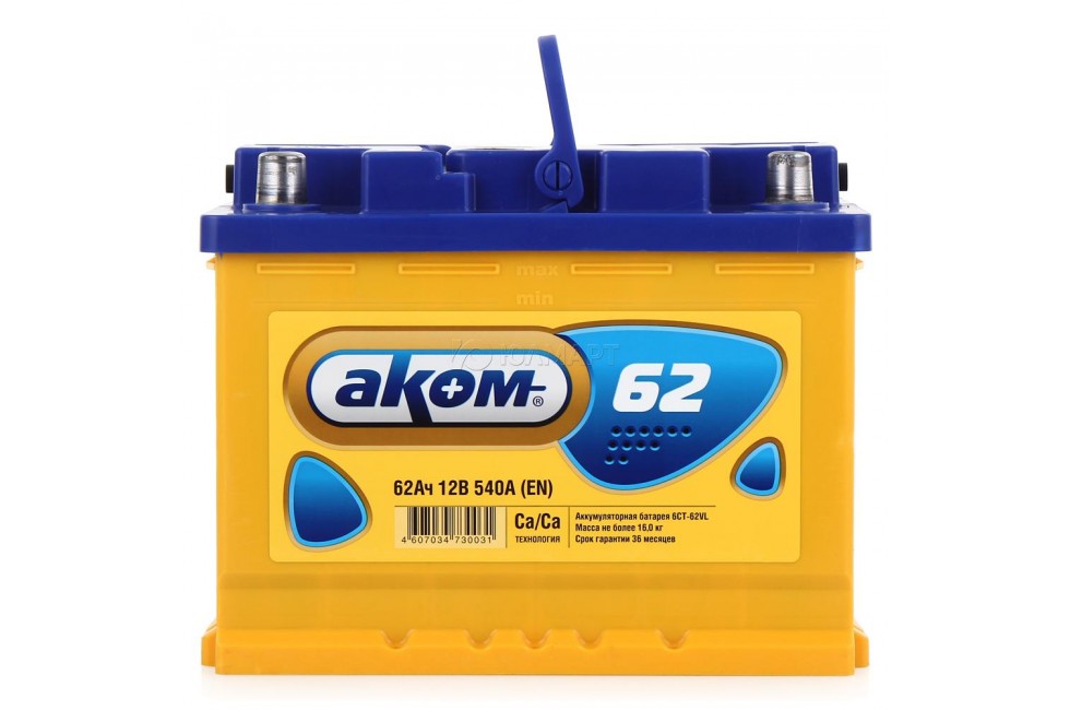 Аккумулятор Akom 62 a/h 540A (EN)