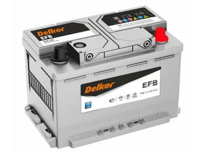 Аккумулятор Delkor EFB 70 A/h 720A e/n