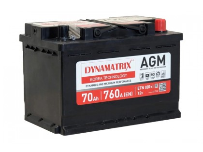 Аккумулятор Dynamatrix AGM DEK700 760А (70 А·ч)