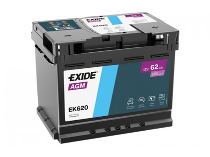 Аккумулятор Exide Start-Stop AGM EK620 (62 A/h) 680A R+