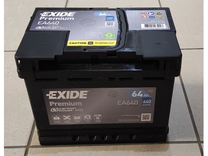 Аккумулятор Exide Premium 64 a/h R 640A (EN)