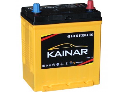 Аккумулятор Kainar Asia 42 JR+ тонкие клеммы с бортом