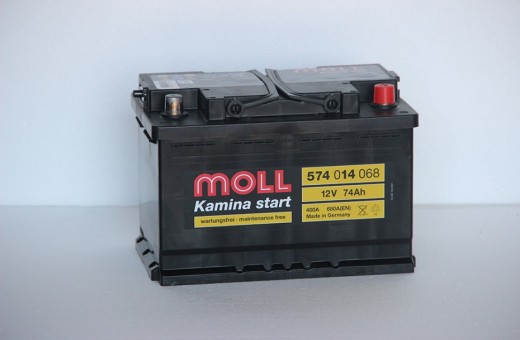 Аккумулятор Moll 74 A/ч R 680A (EN)