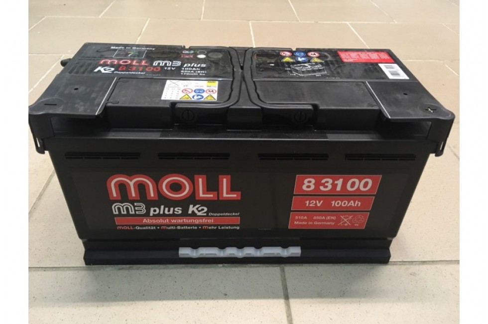 Аккумулятор Moll M3 Plus 100 A/ч 850A (EN) 