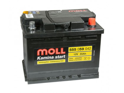 Аккумулятор Moll 55 A/ч R 420A (EN)