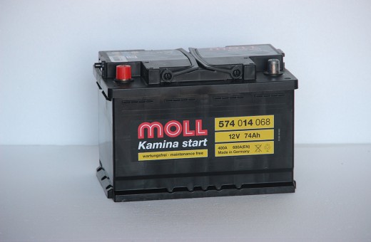 Аккумулятор Moll 74 A/ч L 680A (EN) 