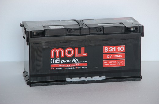 Аккумулятор Moll M3 Plus 110 a/h 900A (EN)