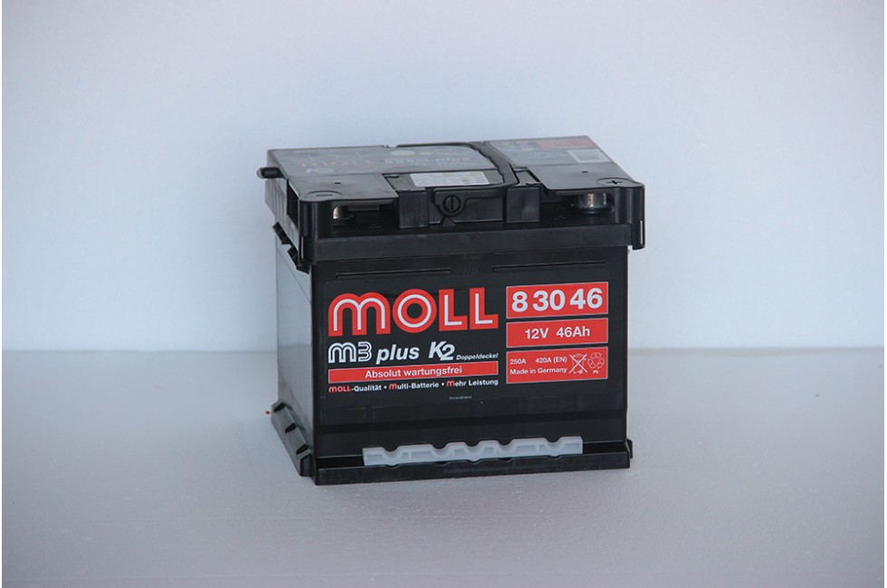 Аккумулятор Moll M3 Plus 46 A//ч 430A (EN) 