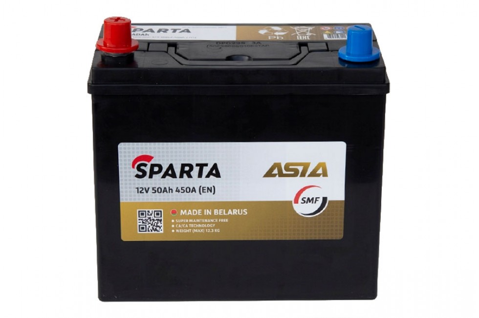 Автомобильный аккумулятор Sparta Asia 50Ah 450A (12V)