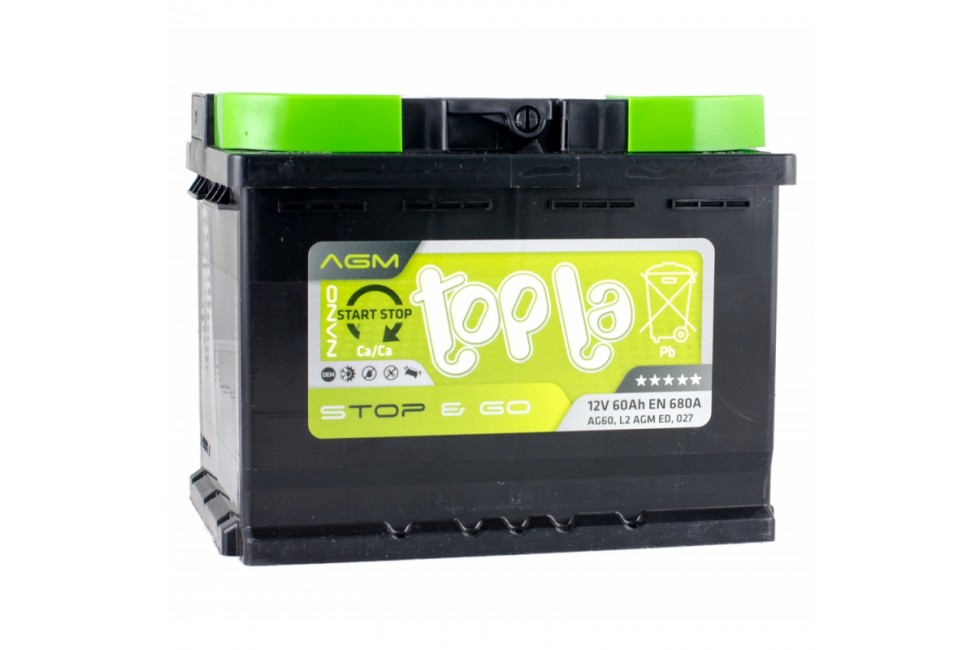 Аккумулятор Topla TOP AGM Stop / Go 60 A/h 680A