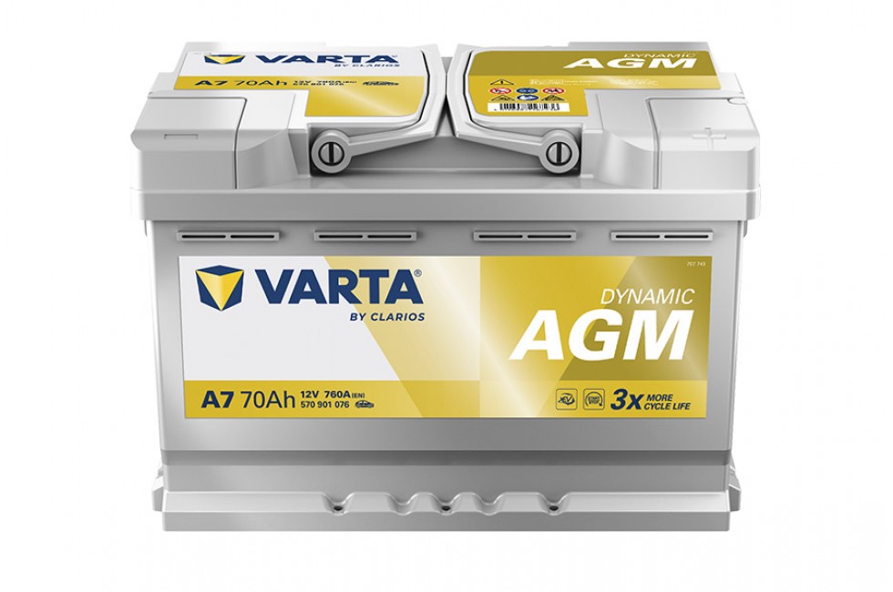 Аккумулятор Varta Silver Dynamic AGM 570 901 076 (70 A/h) 760A 