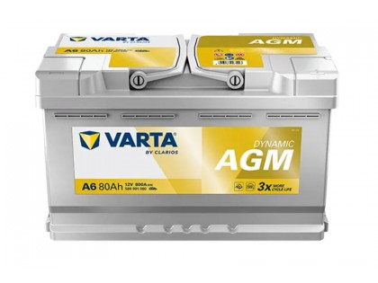 Аккумулятор Varta Silver Dynamic AGM 580 901 080 (80 A/h) 800A