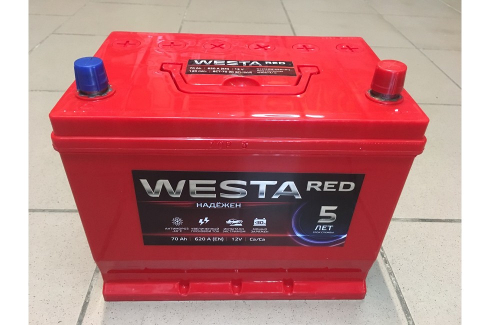 Аккумулятор Westa Asia RED 70 a/h 620A (EN)