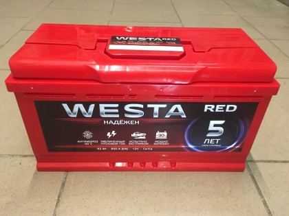 Аккумулятор Westa RED 92 a/h 850A 