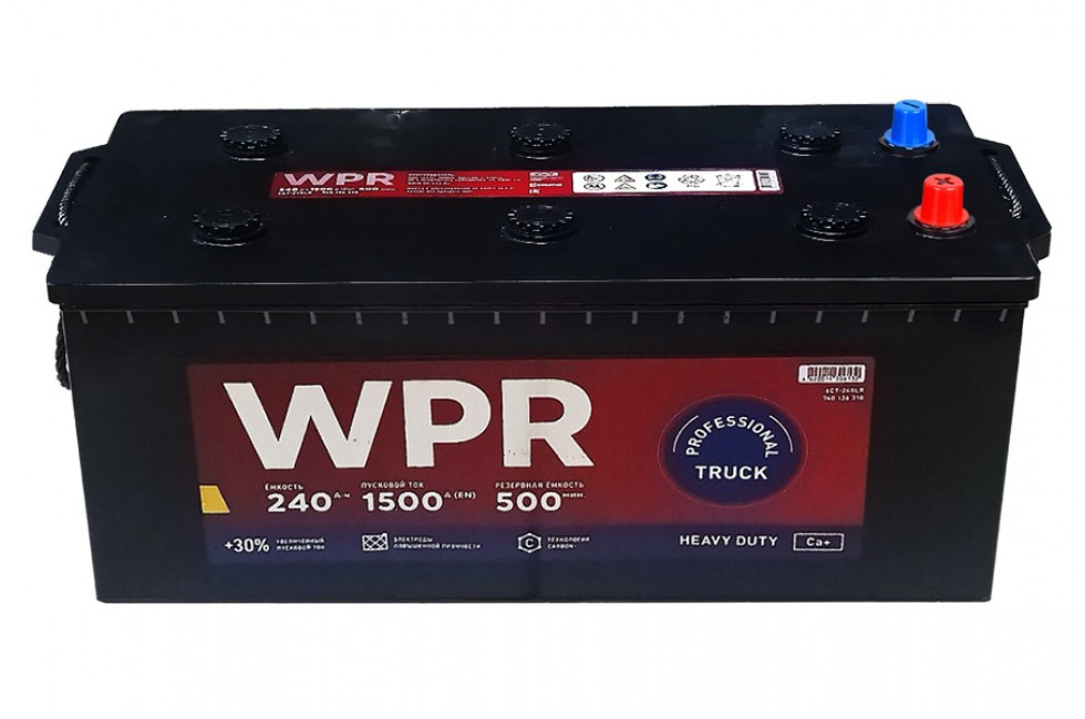 WPR 6CT-240LR 240 a/h 1500A L+ WPR 6CT-240LR