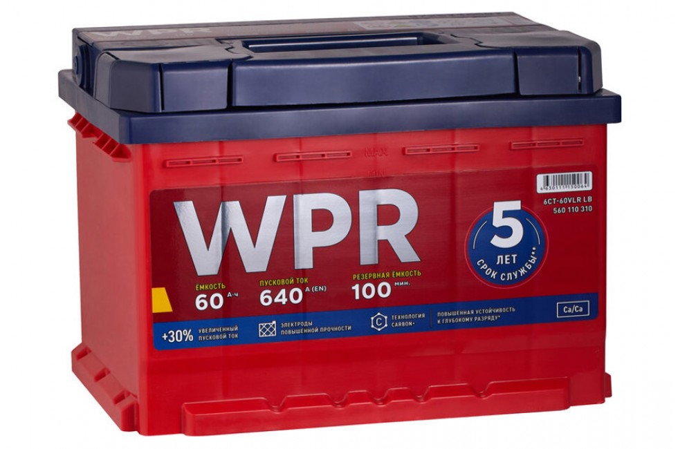 Аккумулятор WPR Premium 60 a/h 640A L+