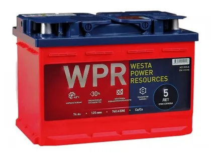 Аккумулятор WPR Premium 74 R+ 760A