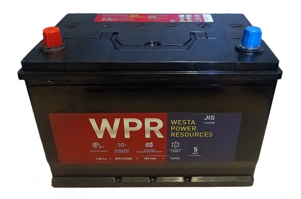 Аккумулятор WPR Premium Asia 100 a/h 860A L+