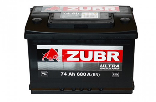 Аккумулятор Зубр Ultra  74 a/h 680A (EN)