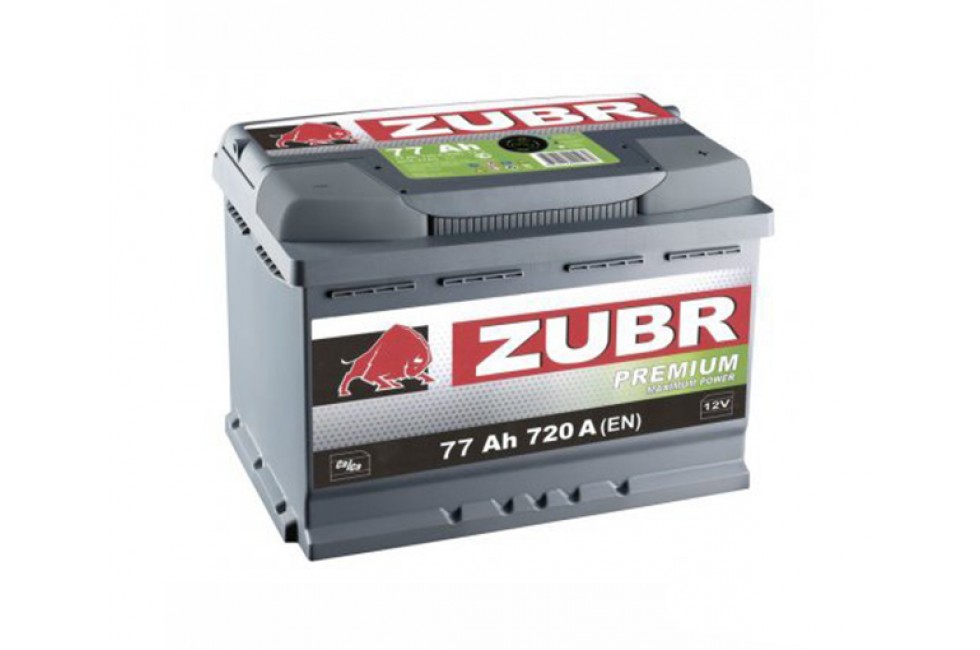 Аккумулятор Зубр Premium 77 А/ч 730A L+