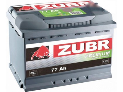 Аккумулятор Zubr Premium 77 A/h 730А R+ низкий