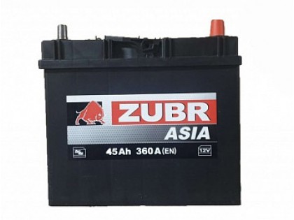 Аккумулятор Zubr Ultra ASIA 45 A/h 360А R+